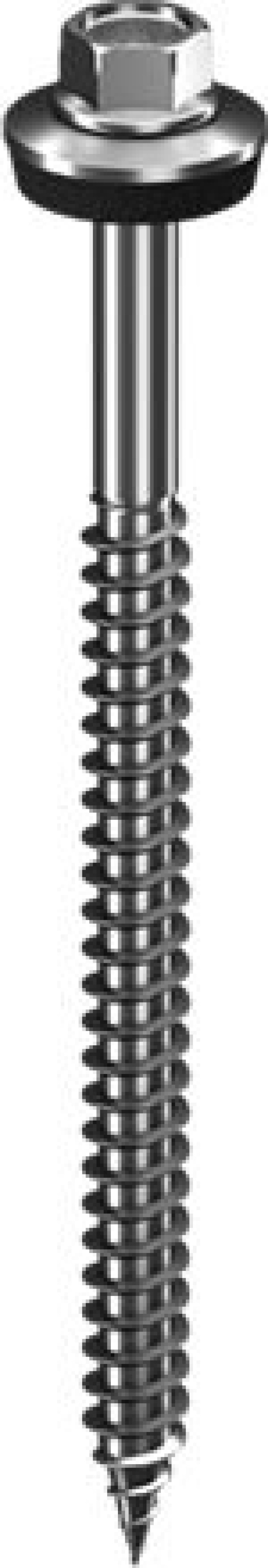 K2 SpliceFoot csavar, önfúró, 6.8x140, szigetelő alátét fejnél, rozsdamentes acél (2003527)