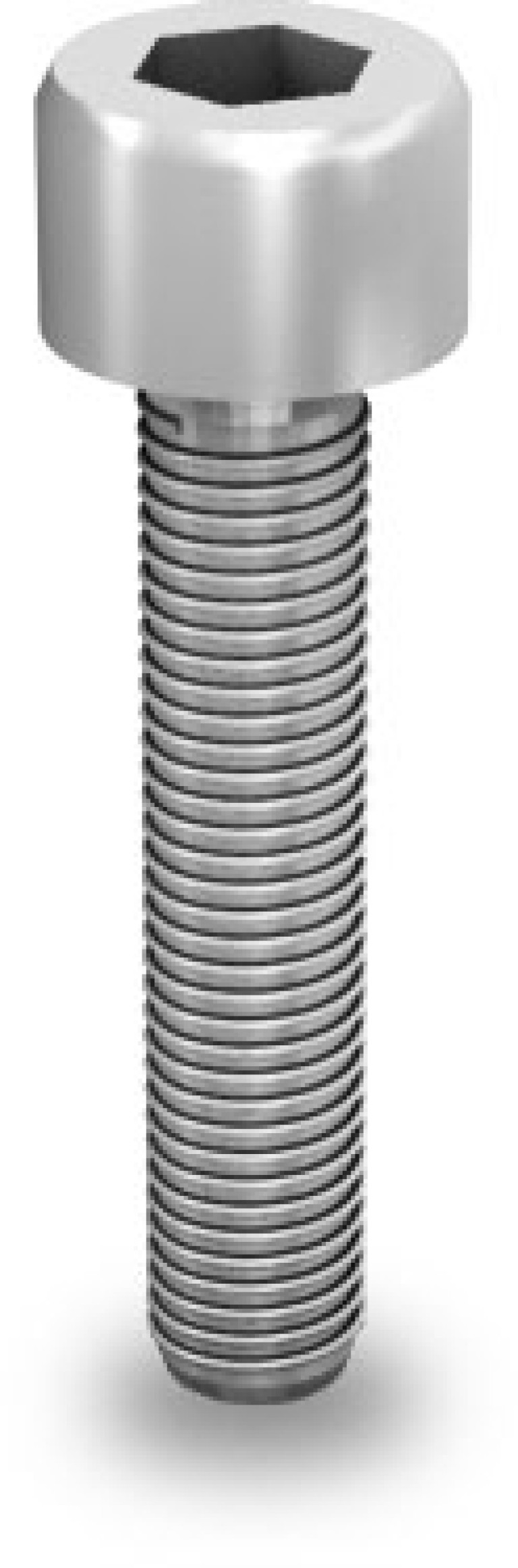 Imbusz csavar, M8x20 (rozsdamentes acél A2), bordázott perem (nem kell alátét) (2001729)