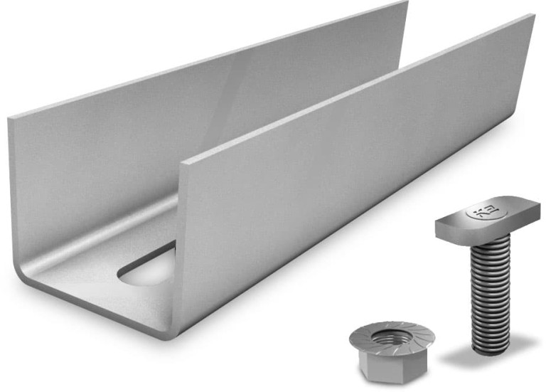 K2 alusín-toldó elem, szett Medium és Alpine sínhez (+2 csavar anyával) (1004109)